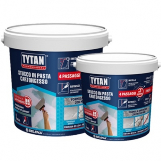 STUCCO IN PASTA PER CARTONGESSO DA KG 5 TYTAN