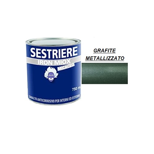 SMALTO MICACEO IRON MIOX GRAFITE METALLIZZATO 2193 SESTRIERE