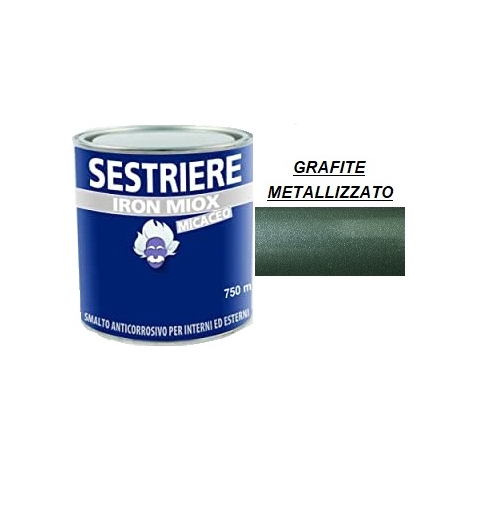 SMALTO MICACEO IRON MIOX GRAFITE METALLIZZATO 2193 SESTRIERE