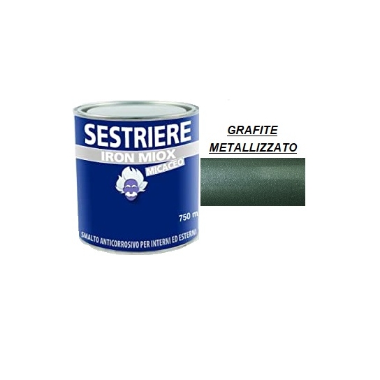 SMALTO MICACEO IRON MIOX GRAFITE METALLIZZATO 2193 SESTRIERE