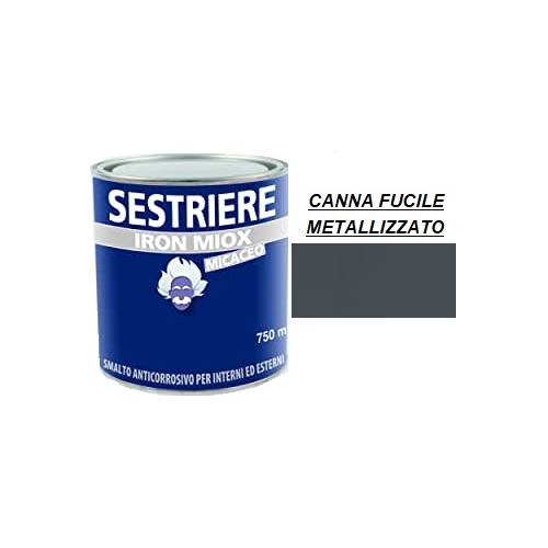 SMALTO MICACEO IRON MIOX CANNA FUCILE METALLIZZATO 2194 SESTRIERE