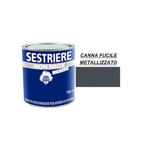 SMALTO MICACEO IRON MIOX CANNA FUCILE METALLIZZATO 2194 SESTRIERE