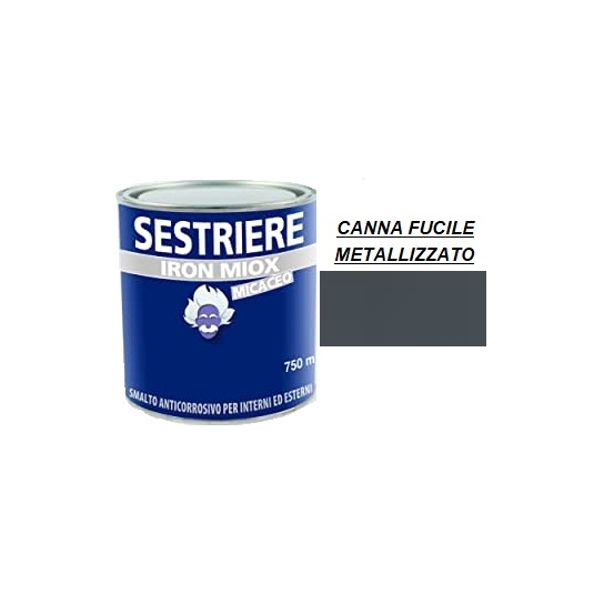 SMALTO MICACEO IRON MIOX CANNA FUCILE METALLIZZATO 2194 SESTRIERE
