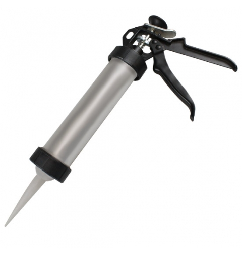 PISTOLA X SILICONE PLASTICA ALLUMINIO A TUBO EXTRA