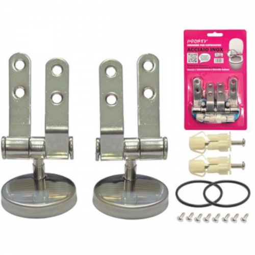 CERNIERA PER SEDILE WC SFILABILE CROMATO ACCIAIO INOX CERNIERA PER SEDILE WC SFILABILE CROMATO ACCIAIO INOX