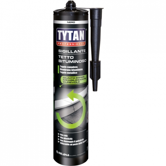 SIGILLANTE BITUMINOSO TETTO NERO ML 300 CARTUCCIA SILICONE TYTAN SIGILLANTE BITUMINOSO TETTO NERO ML 300 CARTUCCIA SILICONE TYTAN