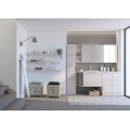 MOBILE LAVANDERIA L3 CM 200 BASE TOP LAVABO POLITEK BASE COPRI LAVATRICE SPECCHIO CONTENITORE PENSILE A GIORNO COLONNA 1 ANTA C