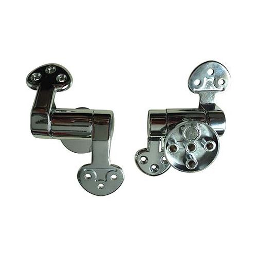 CERNIERA OTTONE CROMATO SLOW CLOSE PER SEDILI IN LEGNO