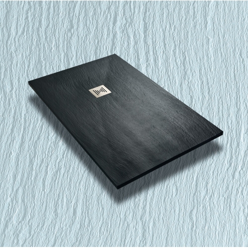 PIATTO DOCCIA H3 PIANO IN MINERAL MARMO E RESINA POLIESTERE CON PILETTA