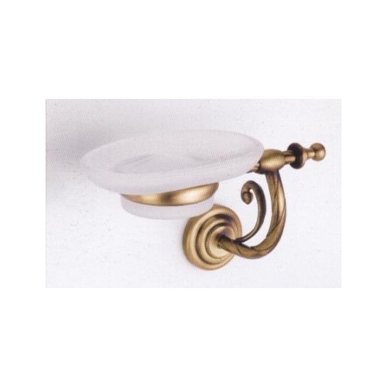 ACCESSORI BAGNO LINEA LIBERTY PORTASAPONE BRONZO