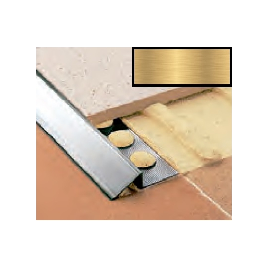 PROFILO N-NIVEL ALLUMINIO ORO MM 2500X10 MATE-12