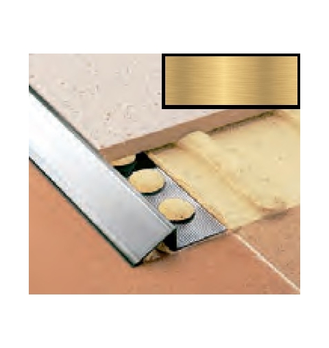 PROFILO N-NIVEL ALLUMINIO ORO MM 2500X10 MATE-12