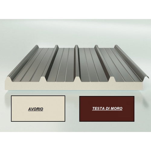 LAMIERA ISOLANTE CM 4 LARGHEZZA MT 1 COPERTURE