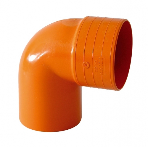 CURVA ARANCIO CHIUSA 90° IN PVC
