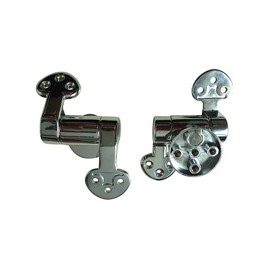 CERNIERA OTTONE CROMATO SLOW CLOSE PER SEDILI IN LEGNO