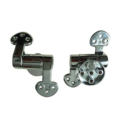 CERNIERA OTTONE CROMATO SLOW CLOSE PER SEDILI IN LEGNO