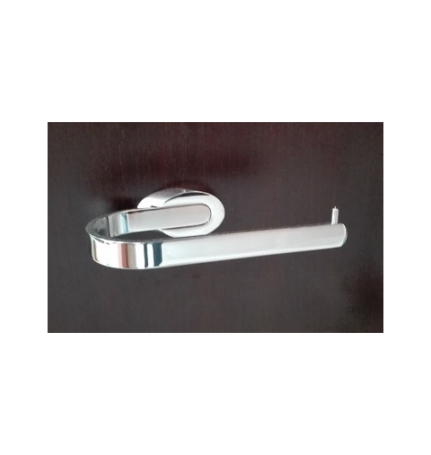 ACCESSORI BAGNO LINEA ELLISSE PORTAROTOLO CROMO