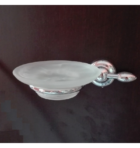 ACCESSORI BAGNO LINEA ECO OLIVA P/SAPONE OTTONE CROMATO