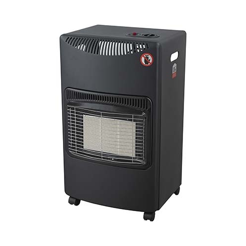 STUFA CATALITICA A GAS GPL INFRAROSSI MITRA VENTILATA NERO 4200 WATT