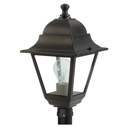 LAMPIONE A LANTERNA GIARDINO OLD A TERRA X PALO NERO Ø 60 MM
