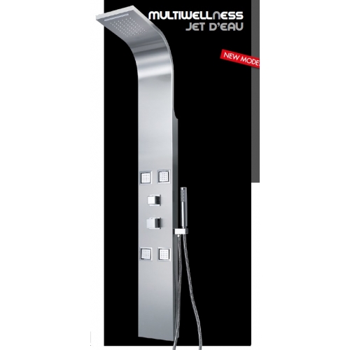 COLONNA DOCCIA MULTIWELLNESS JET D EAU CM 19X154 ACCIAIO INOX