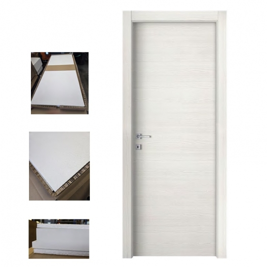 PORTA ANTA BATTENTE REVERSIBILE DA INTERNO OLMO BIANCO EFFETTO VENATO