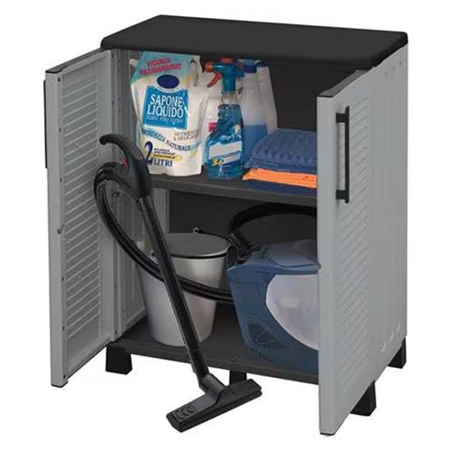 ARMADI PLASTICA FAMILY 2 ANTE PORTASCOPE CM 68x37x90h