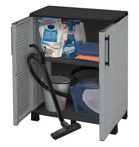 ARMADI PLASTICA FAMILY 2 ANTE PORTASCOPE CM 68x37x90h