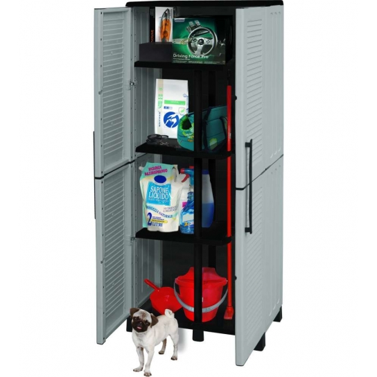 ARMADI PLASTICA FAMILY 2 ANTE PORTASCOPE CM 68x38x169h