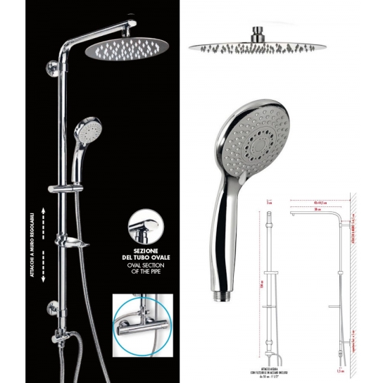 COLONNA DOCCIA LOVE MISCELATORE TERMOSTATICO