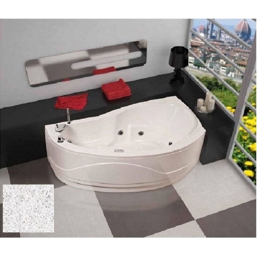 VASCA VENERE CM 170X70/90 ASIMMETRICA FINITURA CROMO PANNELLO FRONTALE