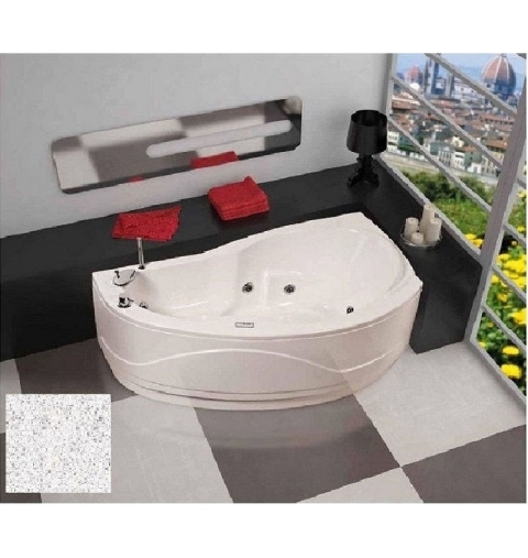 VASCA VENERE CM 170X70/90 ASIMMETRICA FINITURA CROMO PANNELLO FRONTALE
