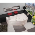 VASCA VENERE CM 170X70/90 ASIMMETRICA FINITURA CROMO PANNELLO FRONTALE