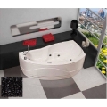 VASCA VENERE CM 170X70/90 ASIMMETRICA FINITURA CROMO PANNELLO FRONTALE