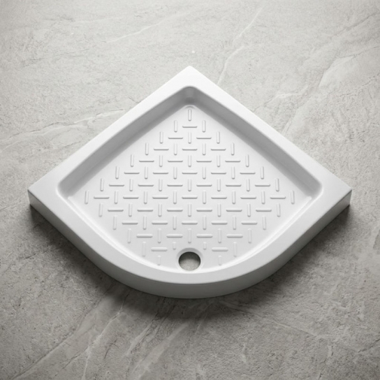PIATTO DOCCIA H11 SEMICIRCOLARE IN CERAMICA BIANCO