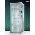 BOX IDROMASSAGGIO OLS 2002 CM 80X80X220 BIANCO CRISTALLO TRASPARENTE PROFILO CROMO