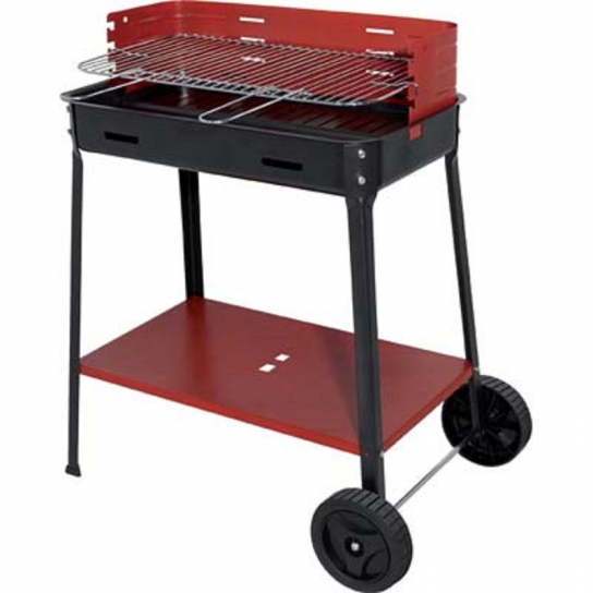 BARBECUE CARBONE FLAVIA CON RUOTE CM 60X35