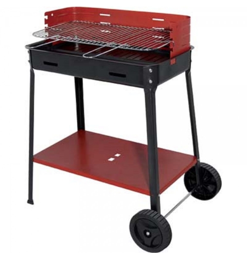 BARBECUE CARBONE FLAVIA CON RUOTE CM 60X35