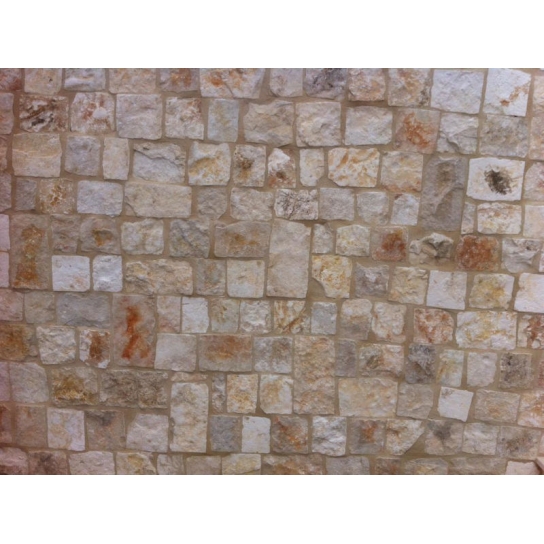 PIETRA TRANI RETROSEGATA TRANCIATA NATURALE PIANO CAVA CM 2