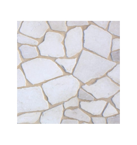 PIETRA TRANI SCORZETTA ANTICATA BIANCA RETROSEGATA CM 2