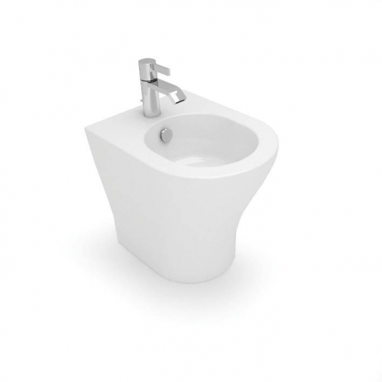 SANITARI ZERO BIDET BIANCO A TERRA MONOFORO
