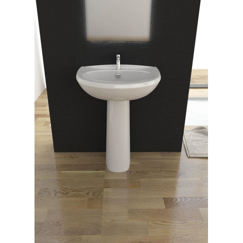 SANITARI FLY LAVABO BIANCO CM 63 MONOFORO
