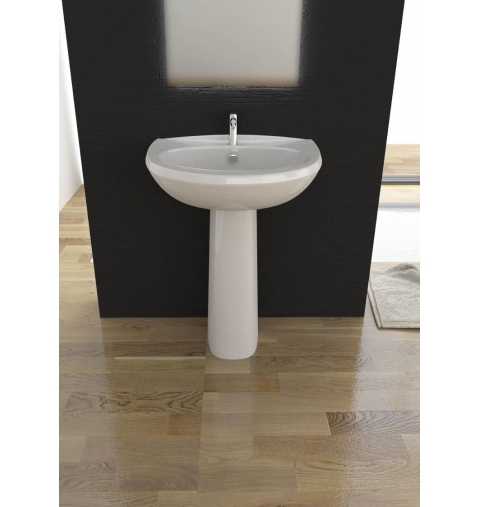 SANITARI FLY LAVABO BIANCO CM 63 MONOFORO