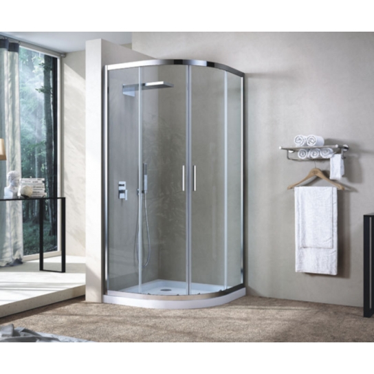 BOX DOCCIA SEMICIRCOLARE FRIDA VETRO TEMPERATO MM 6 CRISTALLO