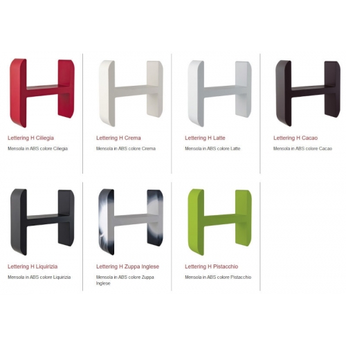ACCESSORI LETTERING "H" 290X290X90 DAMAST