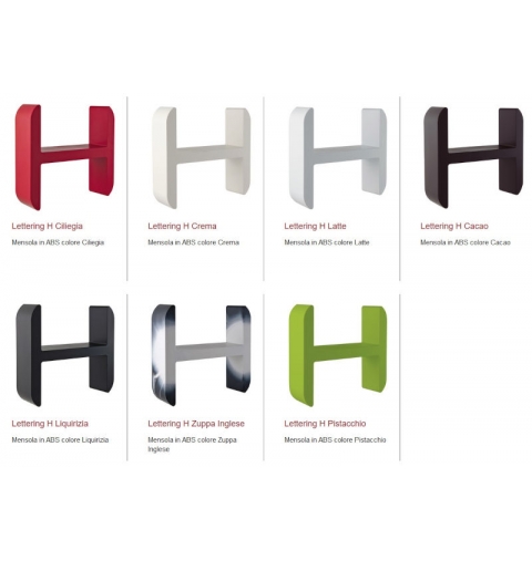 ACCESSORI LETTERING "H" 290X290X90 DAMAST
