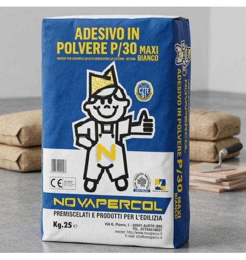 COLLANTE P/30+S1 GRIGIO KG.25 SACCO NOVAPERCOL