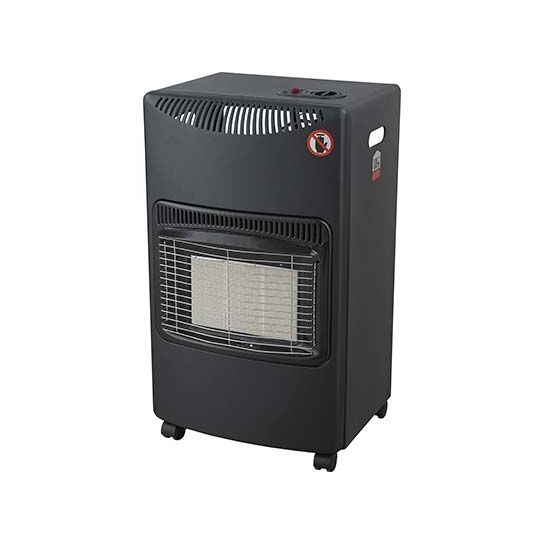 STUFA CATALITICA A GAS GPL INFRAROSSI MITRA VENTILATA NERO 4200 WATT