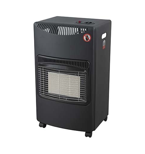 STUFA CATALITICA A GAS GPL INFRAROSSI MITRA VENTILATA NERO 4200 WATT