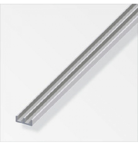 PROFILO "E" ALLUMINIO ARGENTO MT 2,5